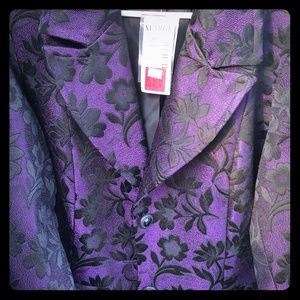 BRAND NEW W/ TAGS! Purple/Black Womens Blazer